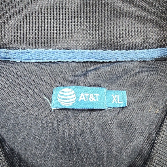 AT&T Windbreaker Jacket Adult XL Blue Nylon Full Zip Soft Shell Uniform Workwear - Picture 3 of 7
